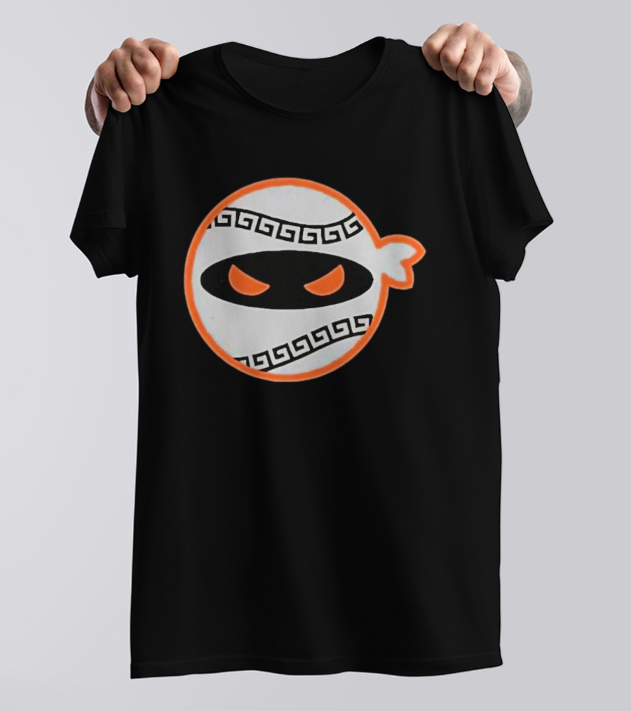 San Francisco Giants Pitching Ninja Baseball Greek Style Mask T-Shirt