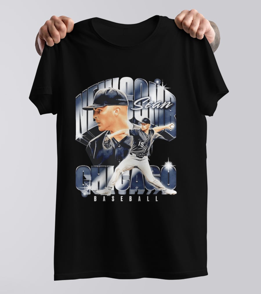Sean Newcomb Chicago White Sox Pitcher Airbrush T-Shirt