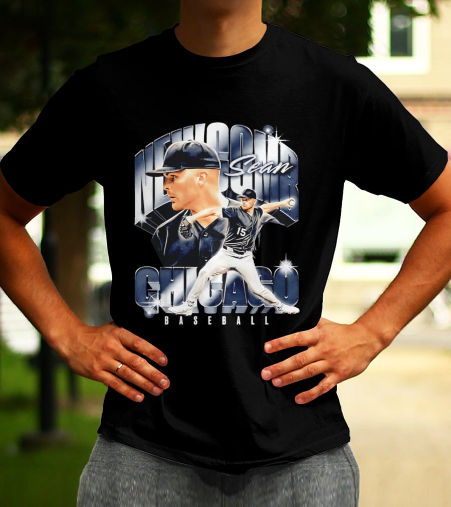 Sean Newcomb Chicago White Sox Pitcher Airbrush T-Shirt