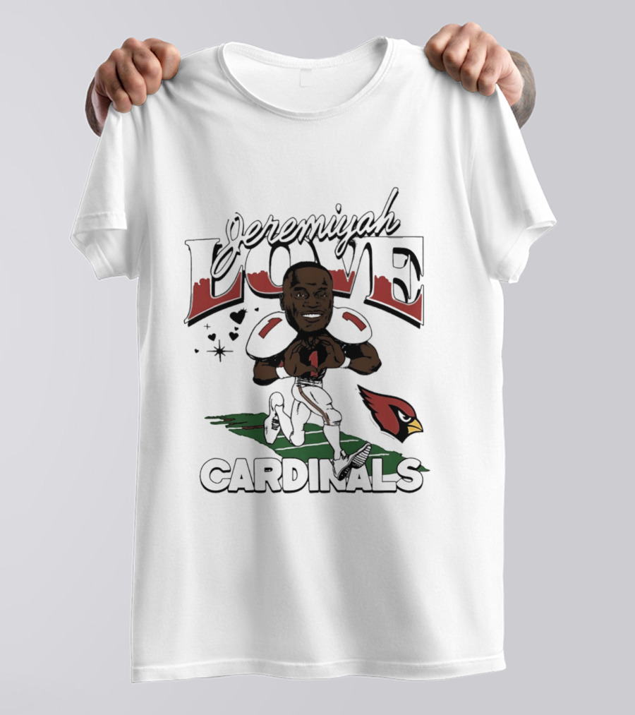 Jeremiyah Love Arizona Cardinals Caricature 2026 Draft T-Shirt