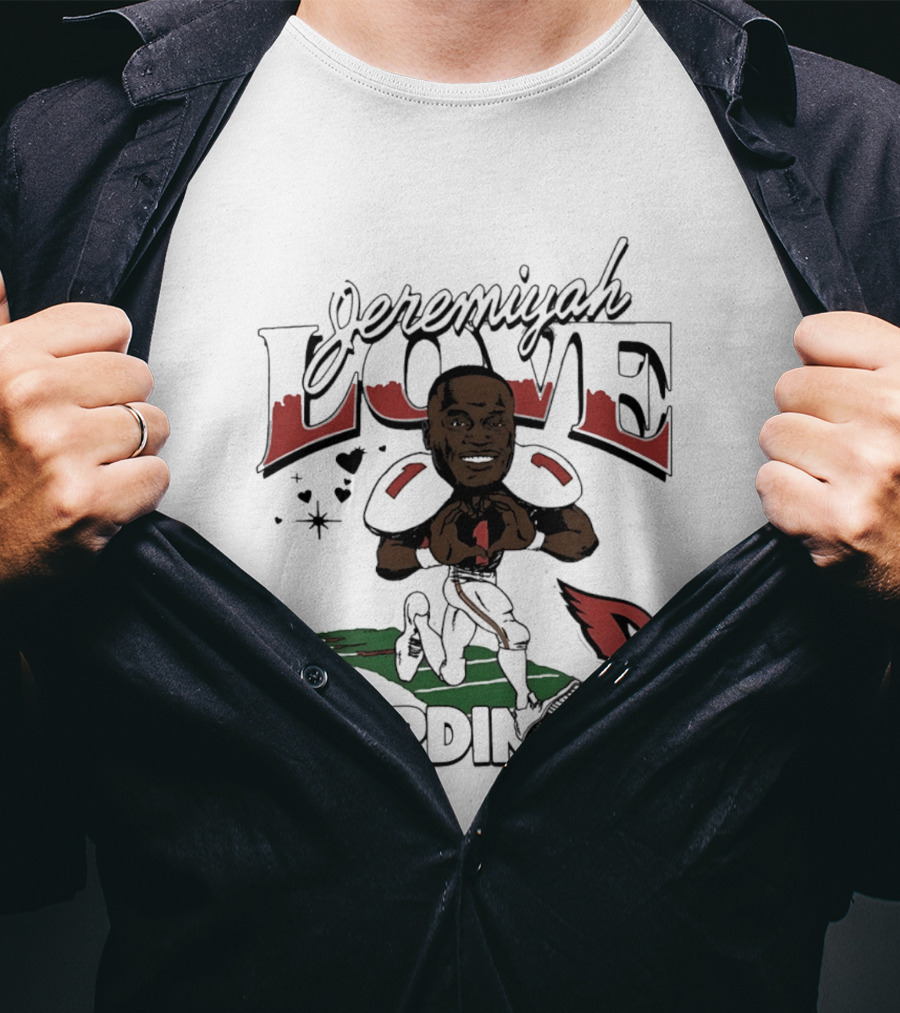 Jeremiyah Love Arizona Cardinals Caricature 2026 Draft T-Shirt