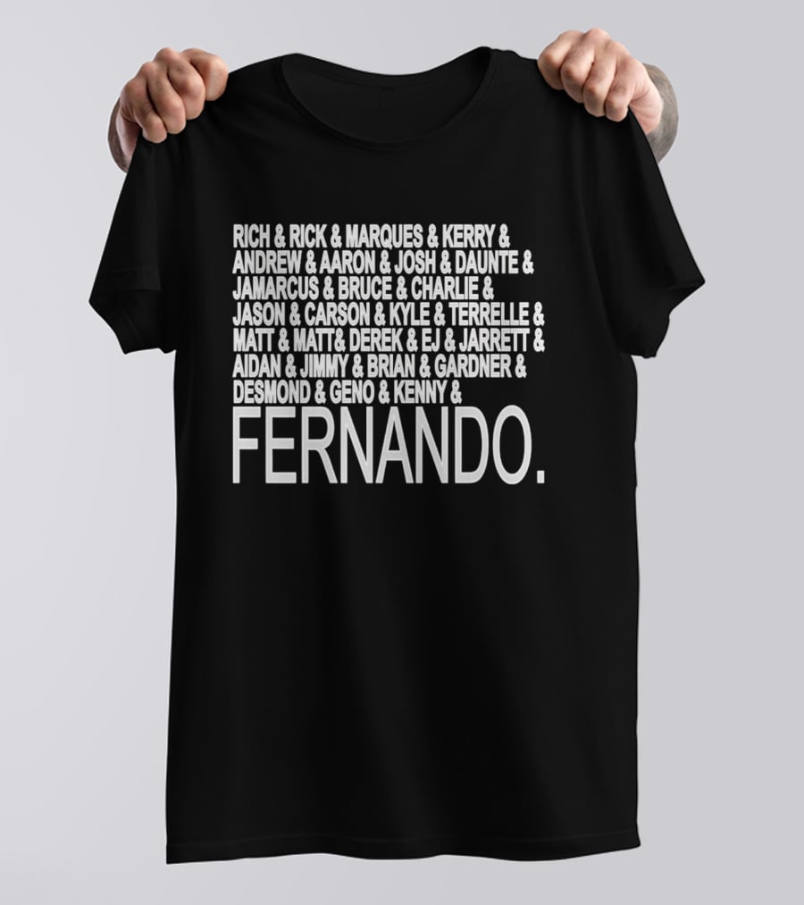 Fernando And The Previous Raiders’ QBs T-Shirt