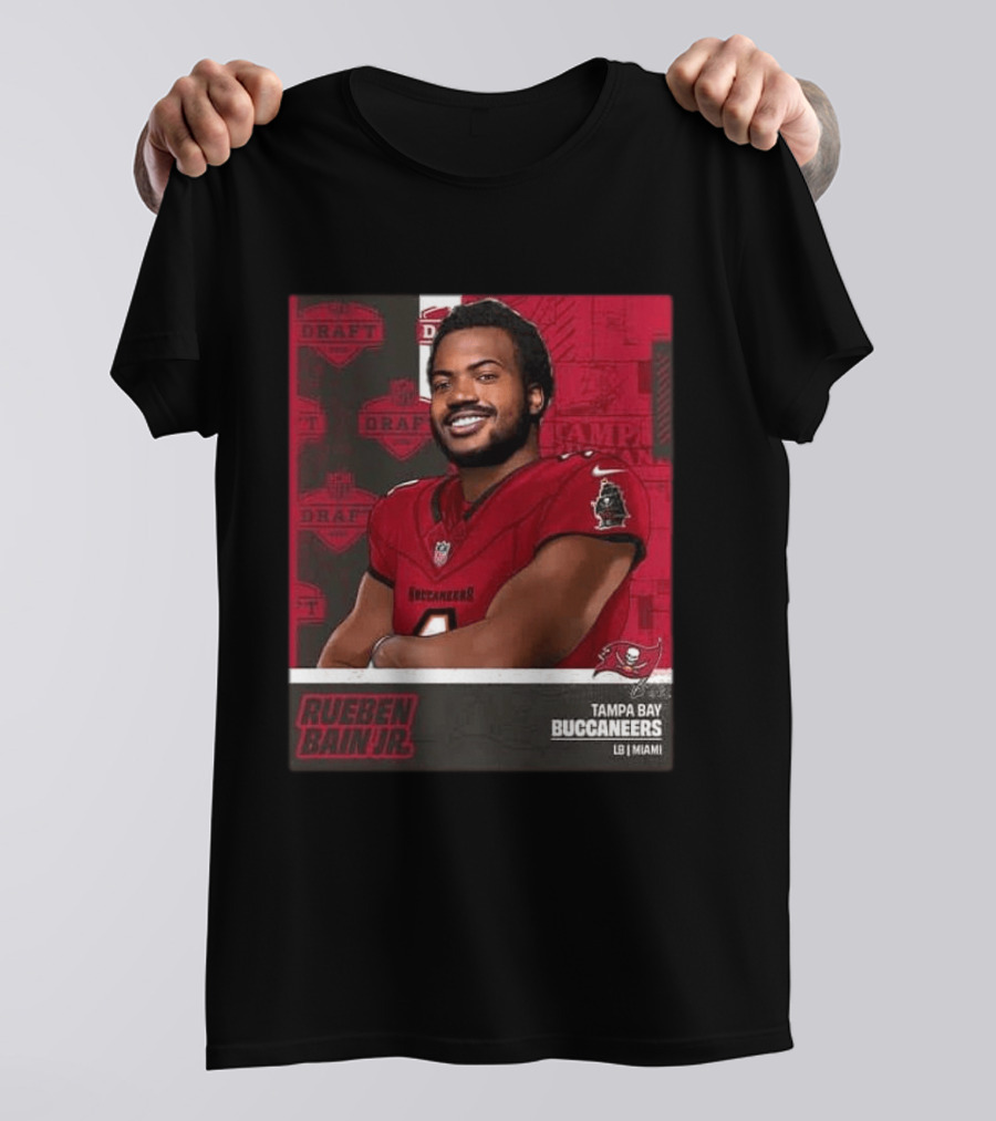 Tampa Bay Buccaneers Rueben Bain Jr Draft Round 1 Pick 15 LB Miami 2026 T-Shirt