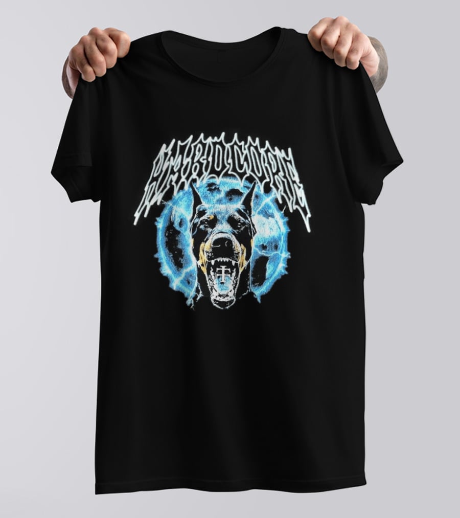 TELETECH 2026 Hound Heavy Cotton Fierce Dog With Electric Aura T-Shirt