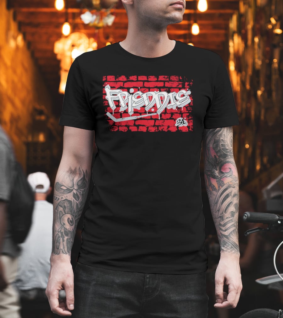 Frederik Andersen Freddie 31 Carolina Hurricanes Brick Wall Graffiti T-Shirt