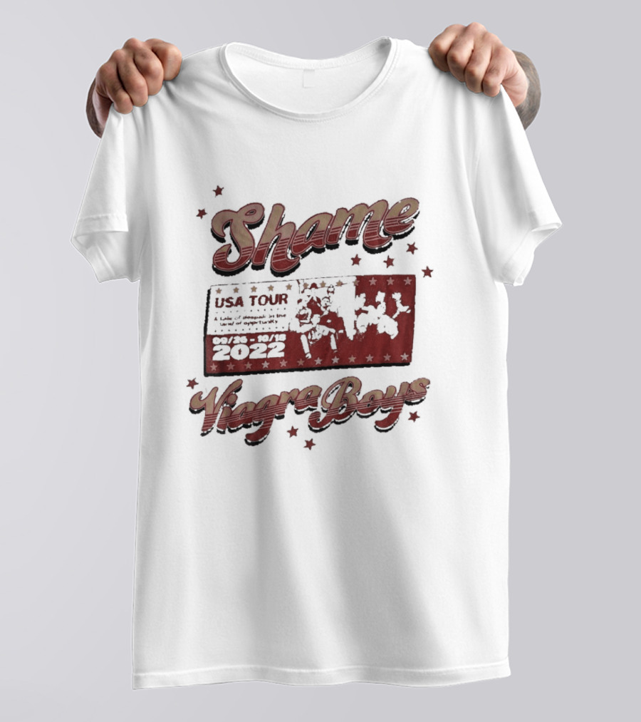 Shame Viagra Boys USA Tour 2022 Dates Stars T-Shirt