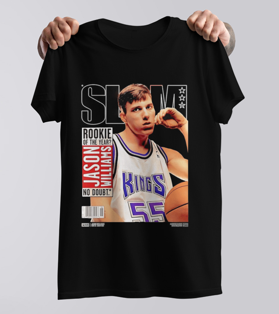 Jason Williams Rookie Of The Year No Doubt Sacramento Kings Slam Cover NBA T-Shirt