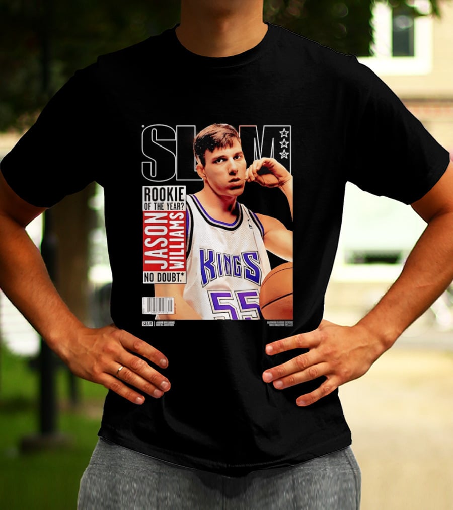 Jason Williams Rookie Of The Year No Doubt Sacramento Kings Slam Cover NBA T-Shirt