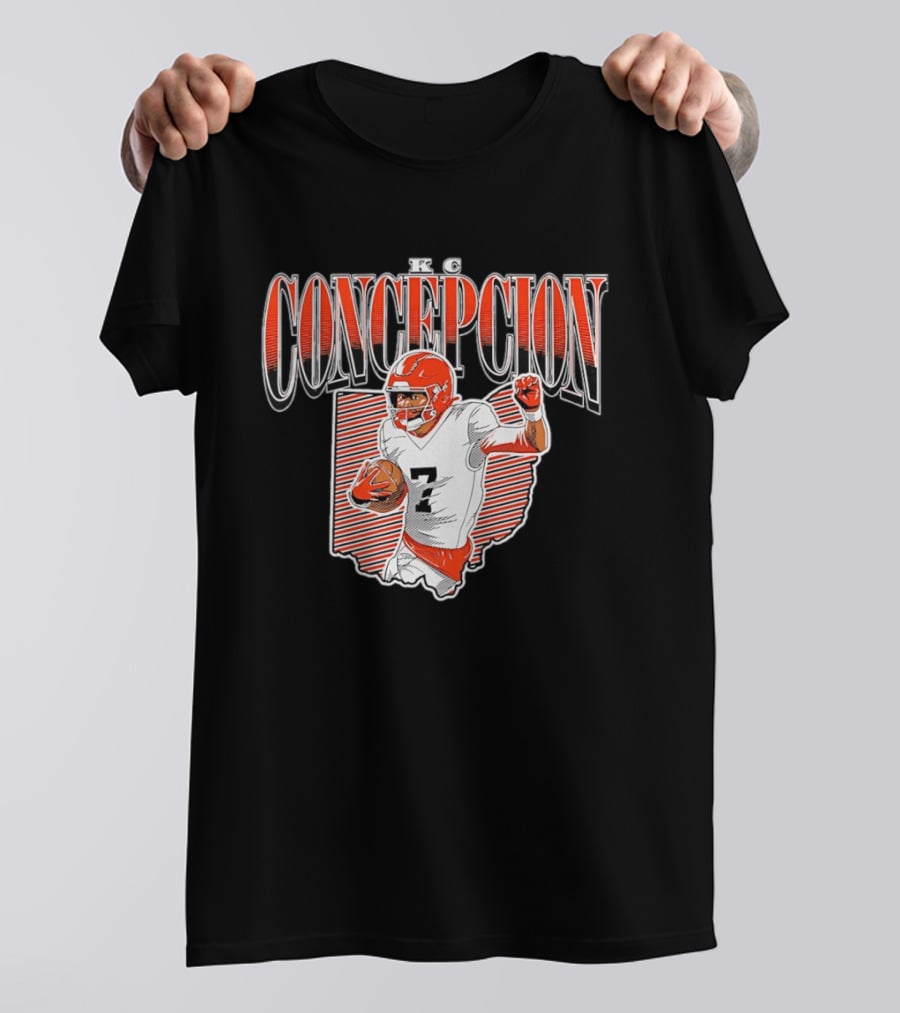 KC Concepcion Football Star Cleveland Browns Number Seven T-Shirt