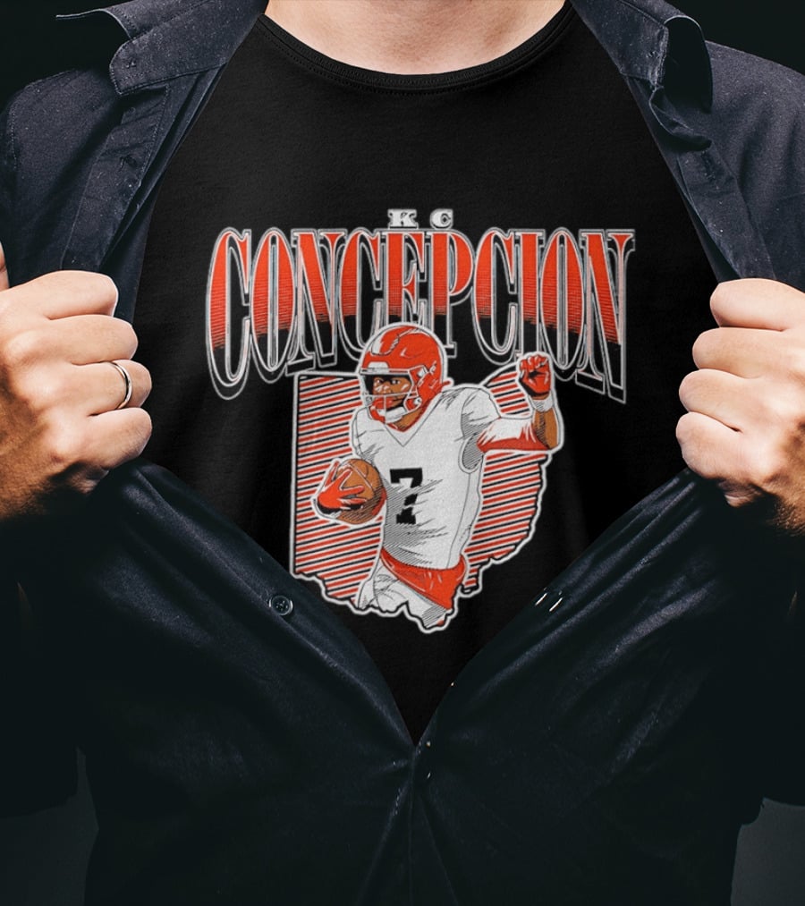 KC Concepcion Football Star Cleveland Browns Number Seven T-Shirt