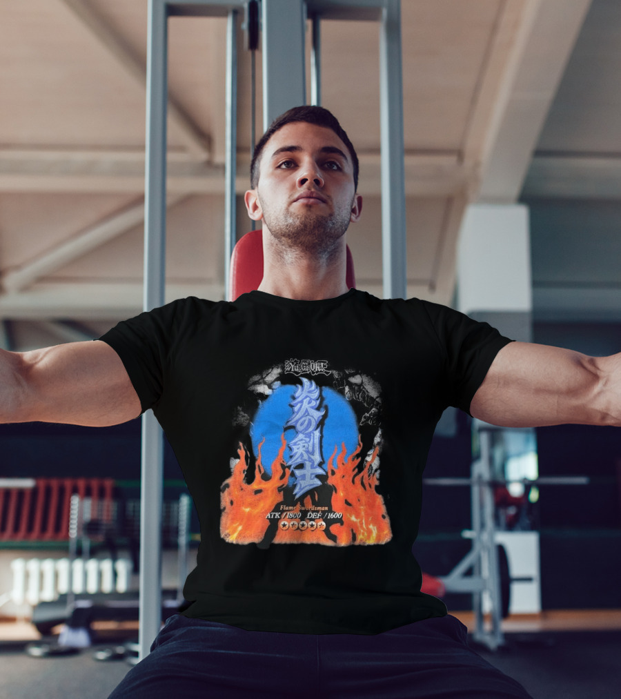 Flame Swordsman ATK 1800 DEF 1600 Yugioh Card Detail T-Shirt