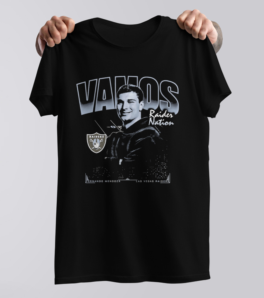 Vamos Raider Nation Fernando Mendoza Las Vegas Raiders 2026 Draft T-Shirt