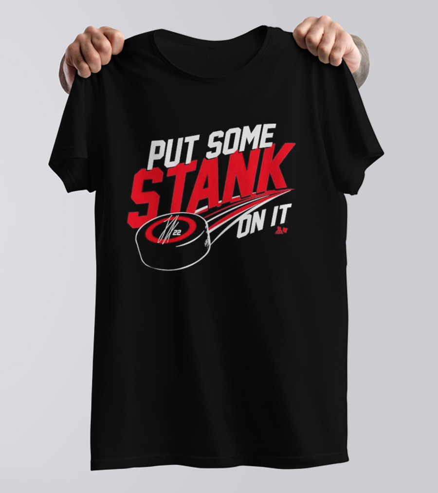 Put Some Stank On It Logan Stankoven Hockey Puck T-Shirt