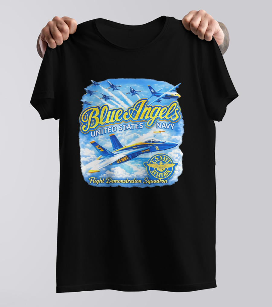 Blue Angels United States Navy U.S. Navy Aviation Flight Demonstration Squadron T-Shirt