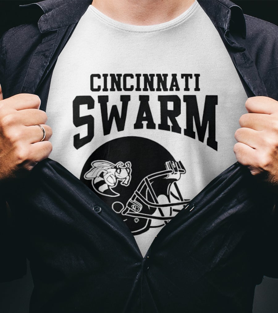 Cincinnati Swarm Hornet Football Helmet 2026 T-Shirt