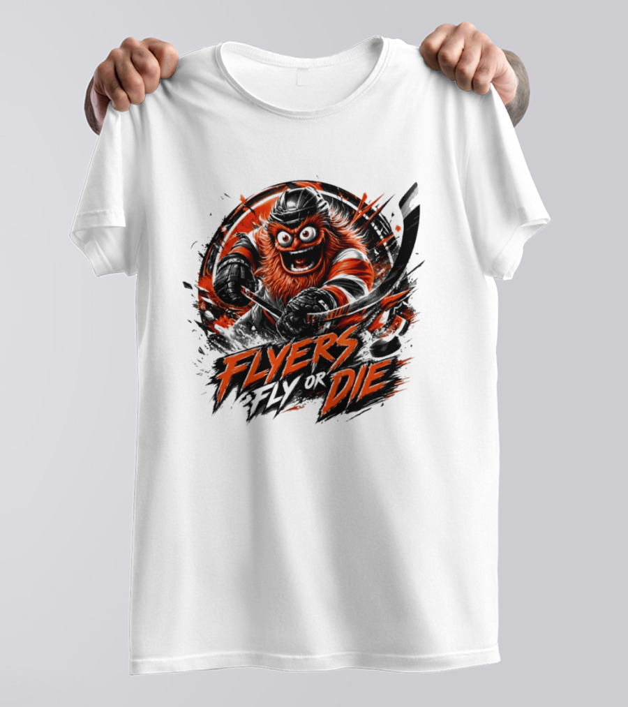 Flyers Hockey Gritty Flyers Fly Or Die NHL 2026 T-Shirt