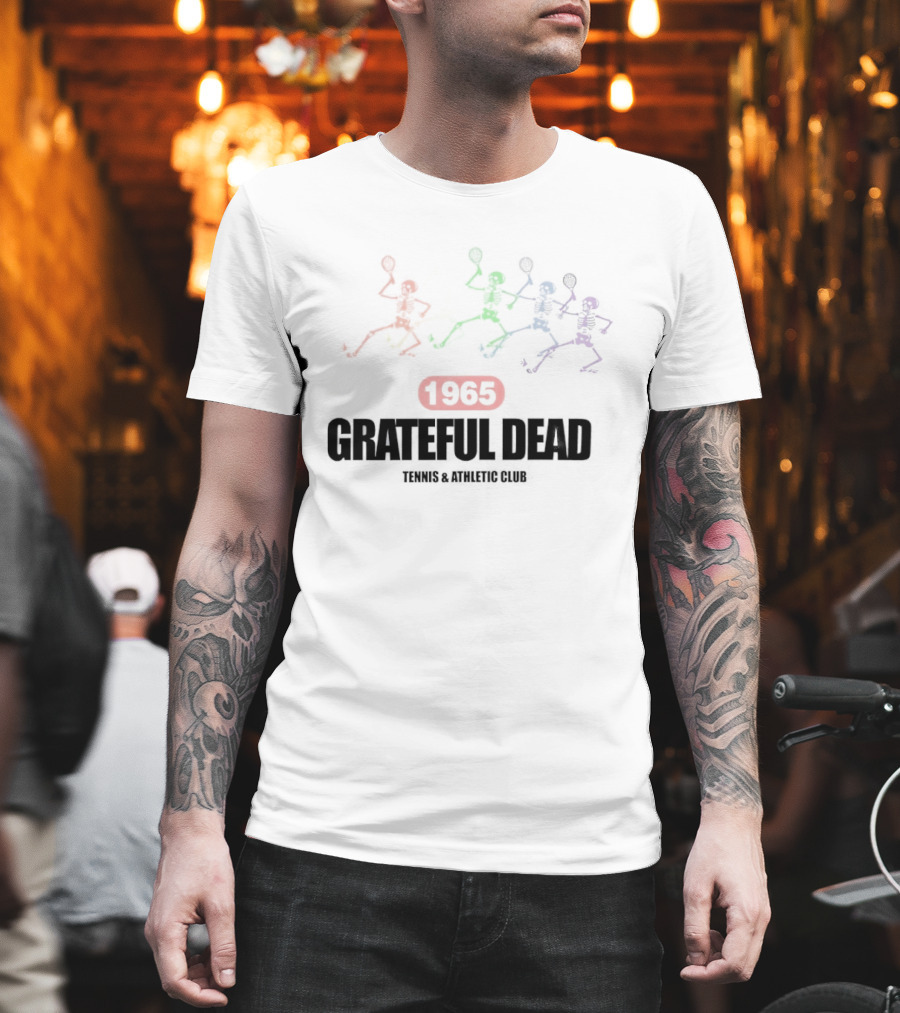 Grateful Dead 1965 Colorful Athletics Tennis Club T-Shirt