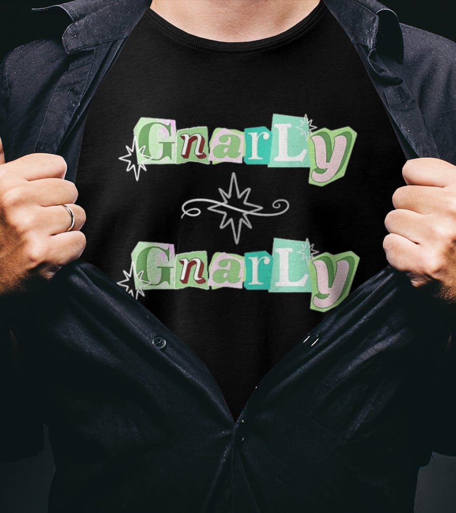 Gnarly Y2K Aesthetic Katseye Collage T-Shirt