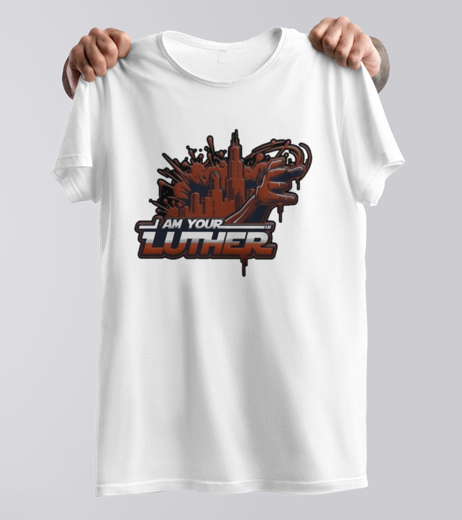 I Am Your Luther Urban Cityscape Graffiti Style Hand Gesture T-Shirt