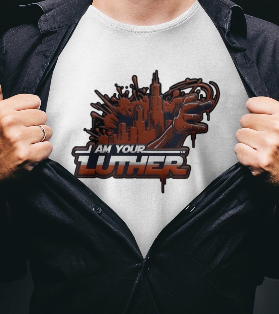 I Am Your Luther Urban Cityscape Graffiti Style Hand Gesture T-Shirt