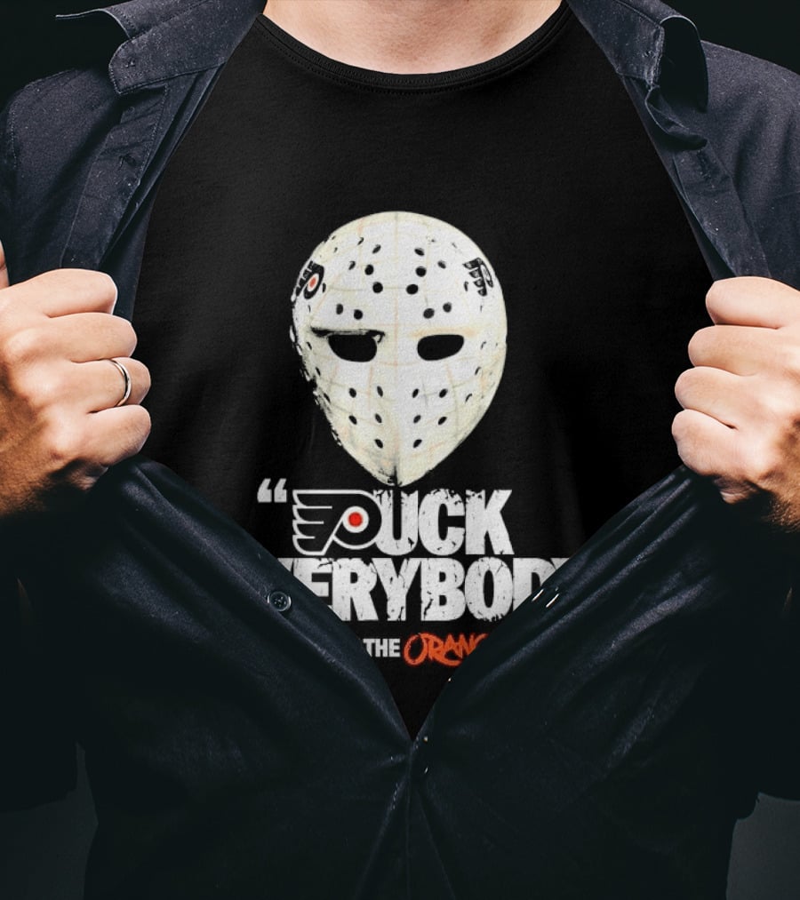 Philadelphia Flyers Puck Everybody Ignite The Orange Hockey Mask NHL 2026 T-Shirt