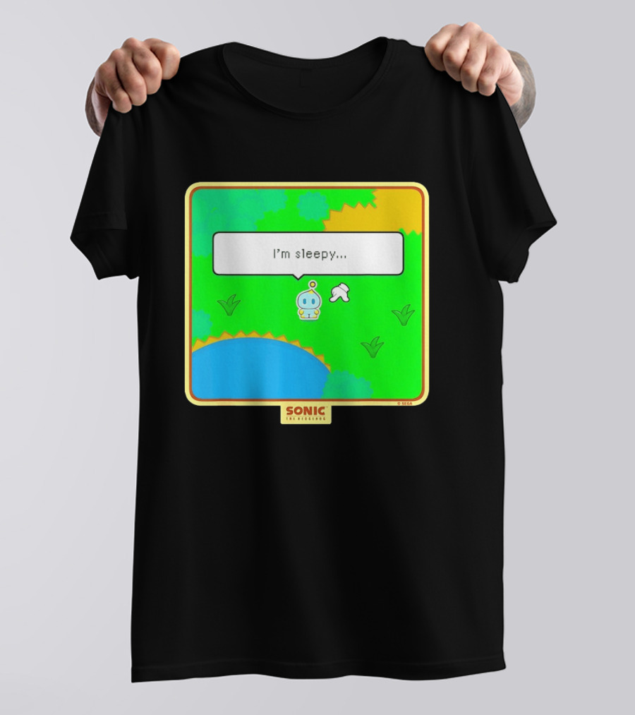 Sonic The Hedgehog I'm Sleepy Chao Garden Earth Day SEGA T-Shirt