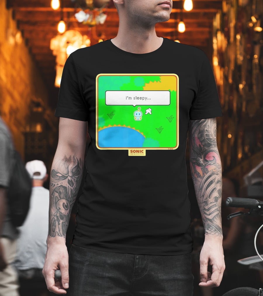 Sonic The Hedgehog I'm Sleepy Chao Garden Earth Day SEGA T-Shirt