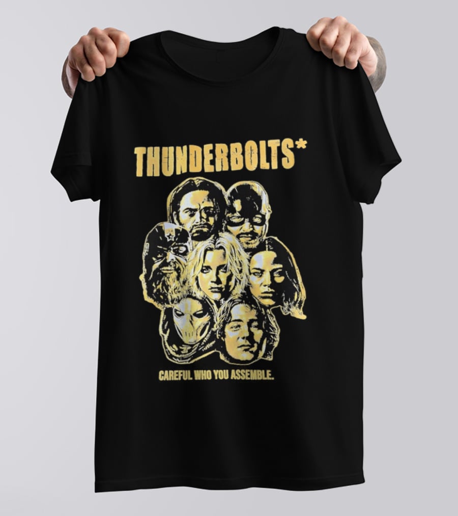 Thunderbolts Careful Who You Assemble Marvel Characters T-Shirt
