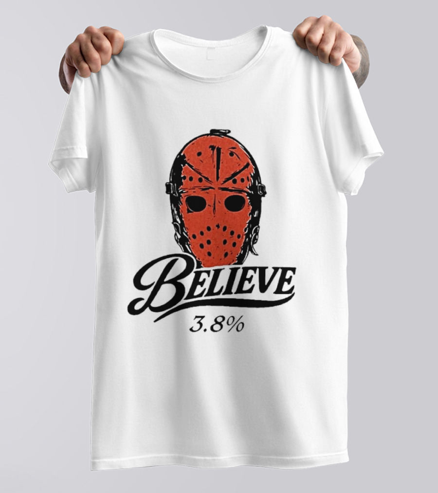 Philadelphia Flyers Believe 3.8% Jason Voorhees Mask T-Shirt