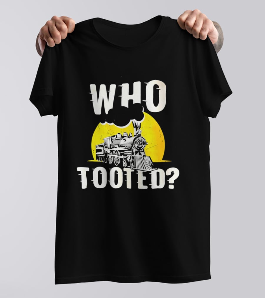 Who Tooted Train Yellow Sun T-Shirt