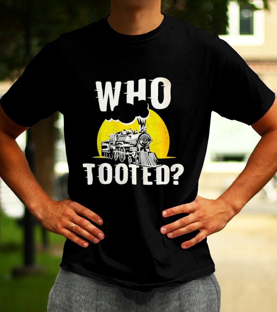 Who Tooted Train Yellow Sun T-Shirt