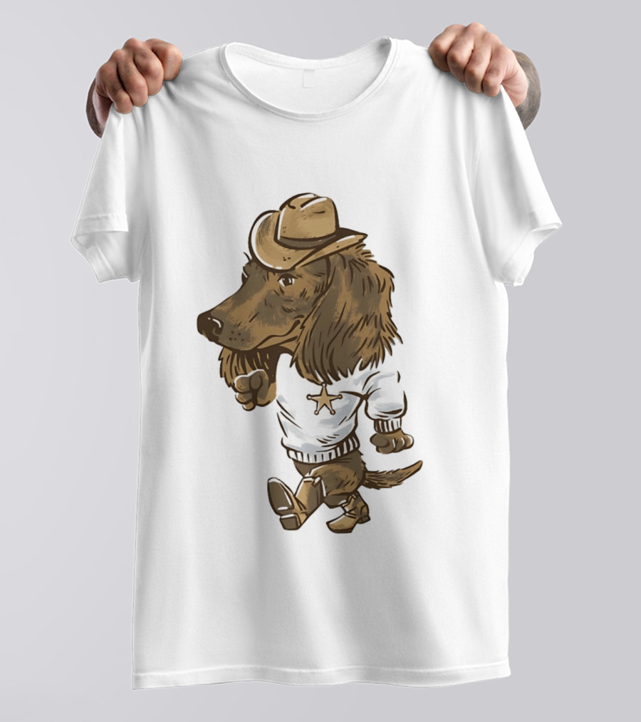 Starkville Derby 2026 Cowboy Dachshund Weenie Deputy Star T-Shirt