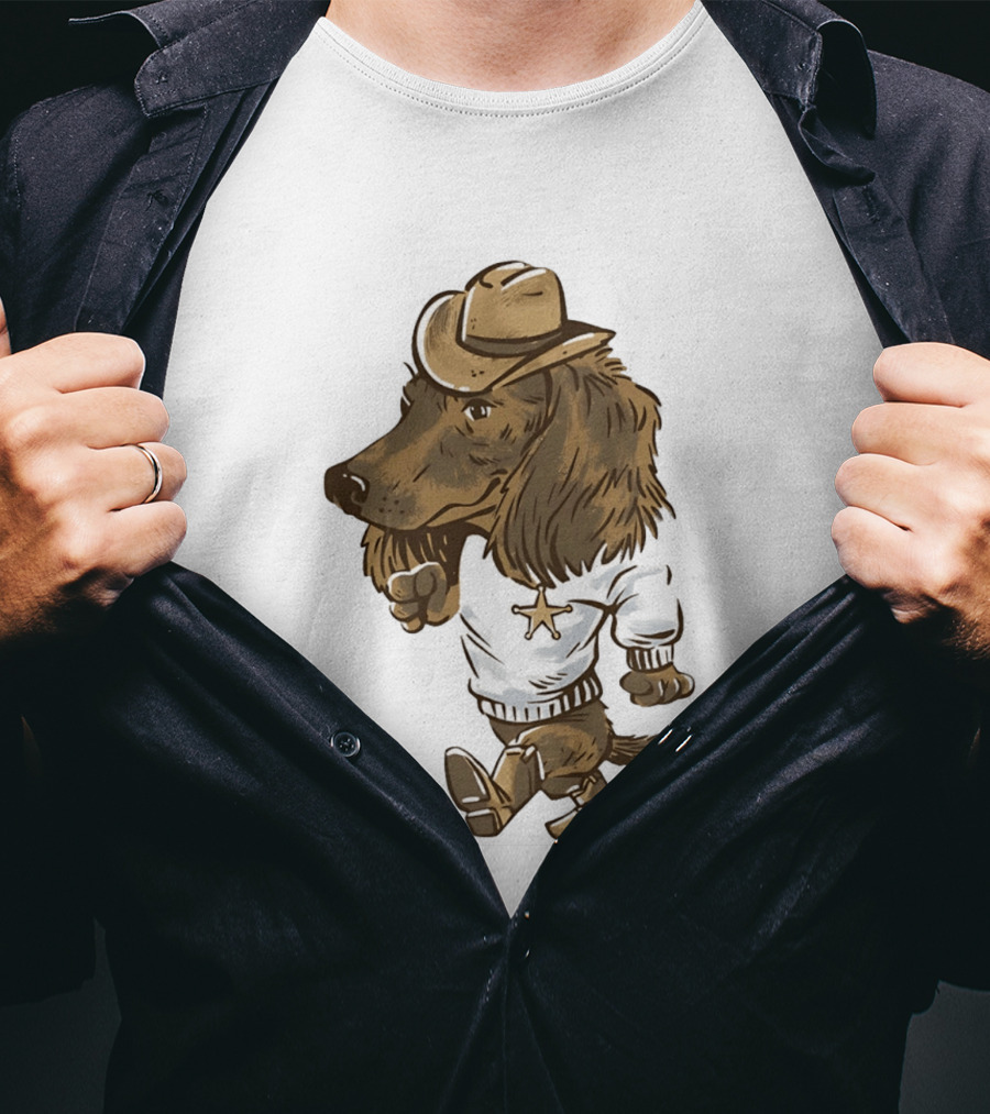 Starkville Derby 2026 Cowboy Dachshund Weenie Deputy Star T-Shirt