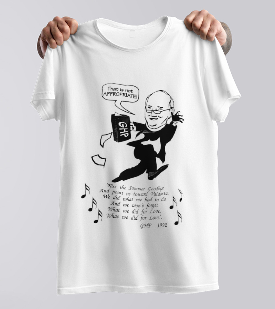 That Is Not Appropriate GHR Speech Bubble Kiss The Summer Goodbye T-Shirt