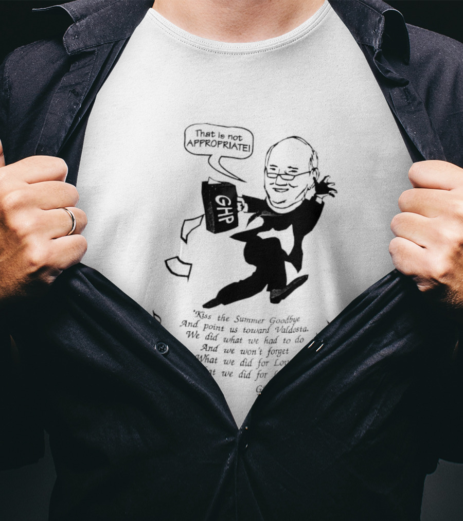 That Is Not Appropriate GHR Speech Bubble Kiss The Summer Goodbye T-Shirt