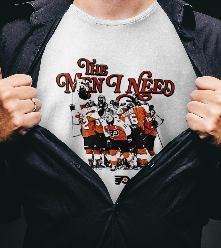 The Men I Need Philadelphia 3.8% Chance Flyers Hockey Team Spirit T-Shirt