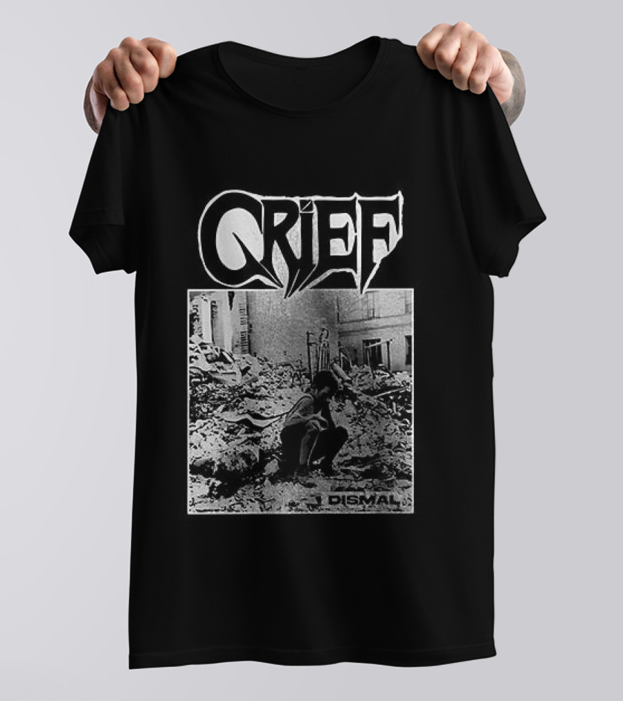 Crief Dismal Vintage Illustration With Forest And Figure T-Shirt
