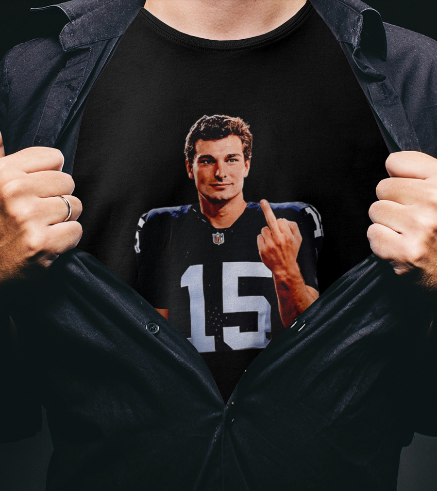 Las Vegas Raiders Fernando Mendoza 2026 Middle Finger Gesture T-Shirt