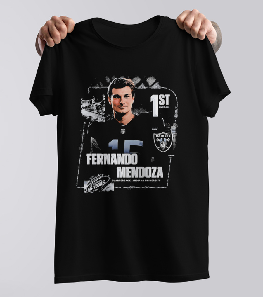 Fernando Mendoza Las Vegas Raiders Quarterback 1st Overall T-Shirt