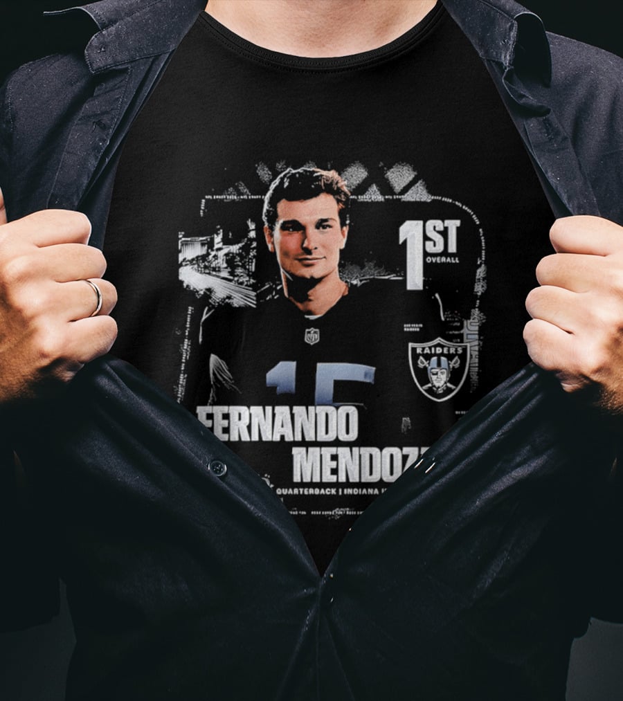 Fernando Mendoza Las Vegas Raiders Quarterback 1st Overall T-Shirt