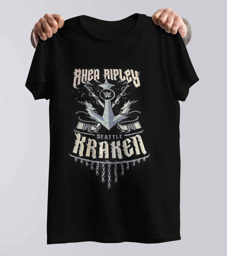 Rhea Ripley X Seattle Kraken WWE Collaboration T-Shirt
