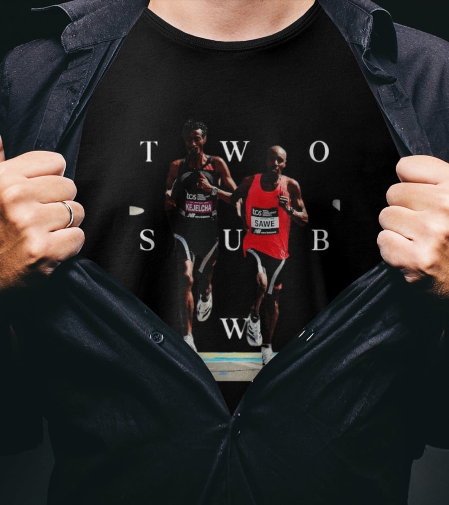 TCS London Marathon Sabastian Sawe Kejelcha Two Sub Two T-Shirt