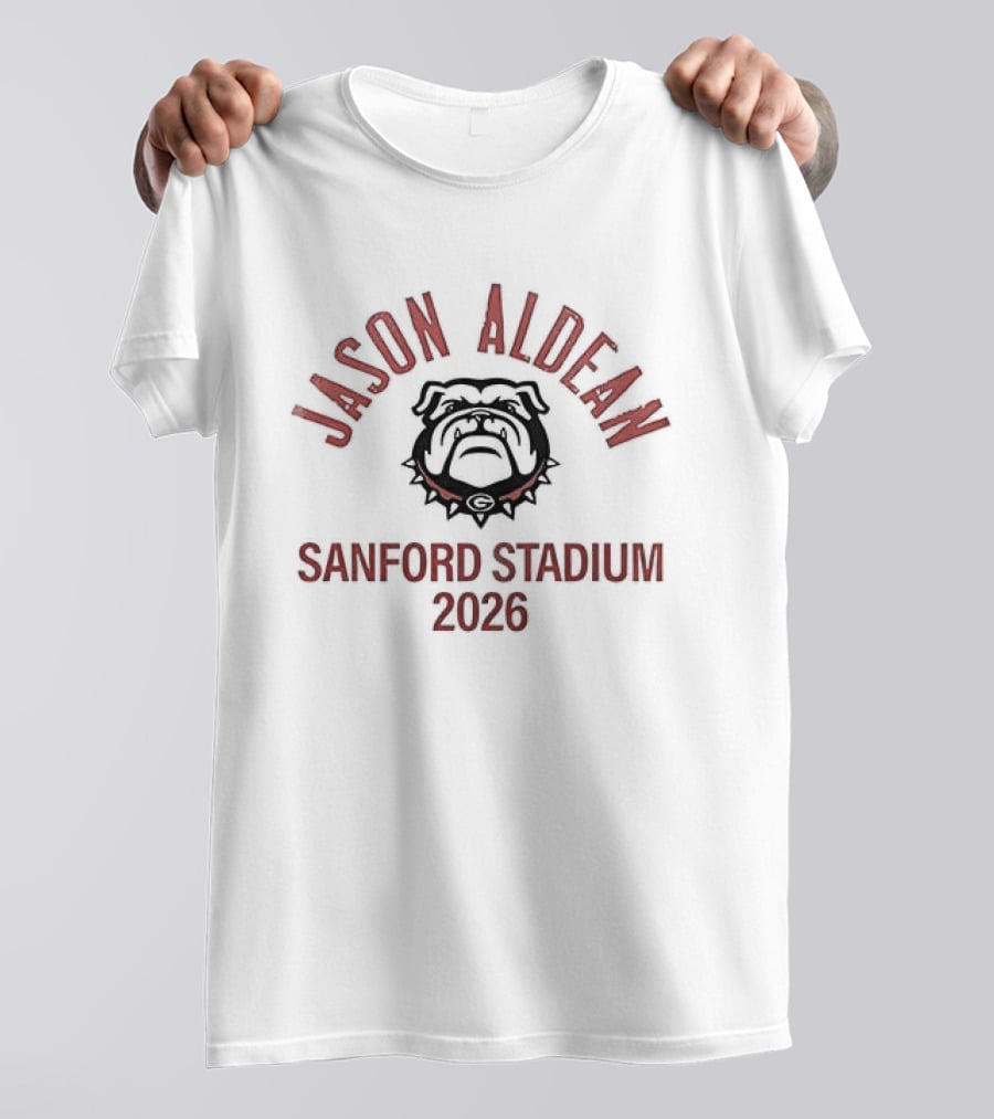Jason Aldean Sanford Stadium 2026 Bulldog T-Shirt