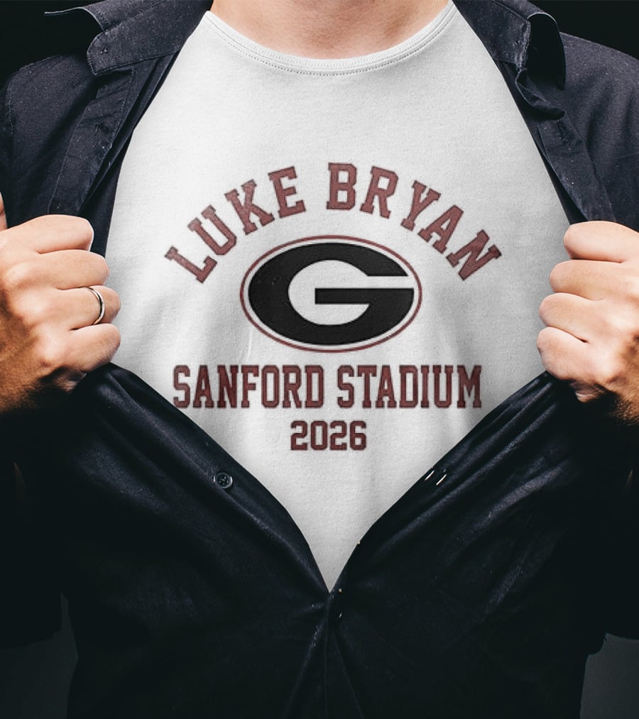 Luke Bryan Georgia Bulldogs Sanford Stadium 2023 T-Shirt