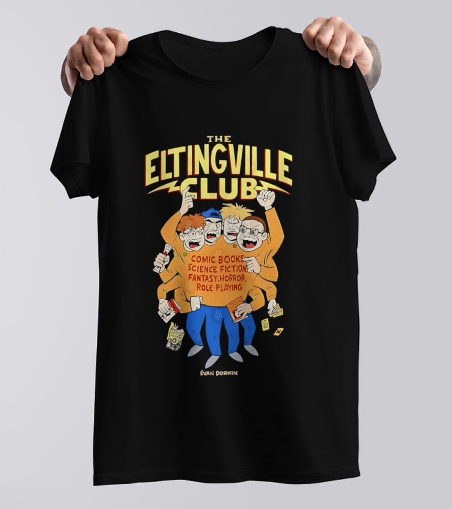 The Eltingville Club Comic Books Science Fiction Fantasy Horror Role Playing Evan Dorkin T-Shirt