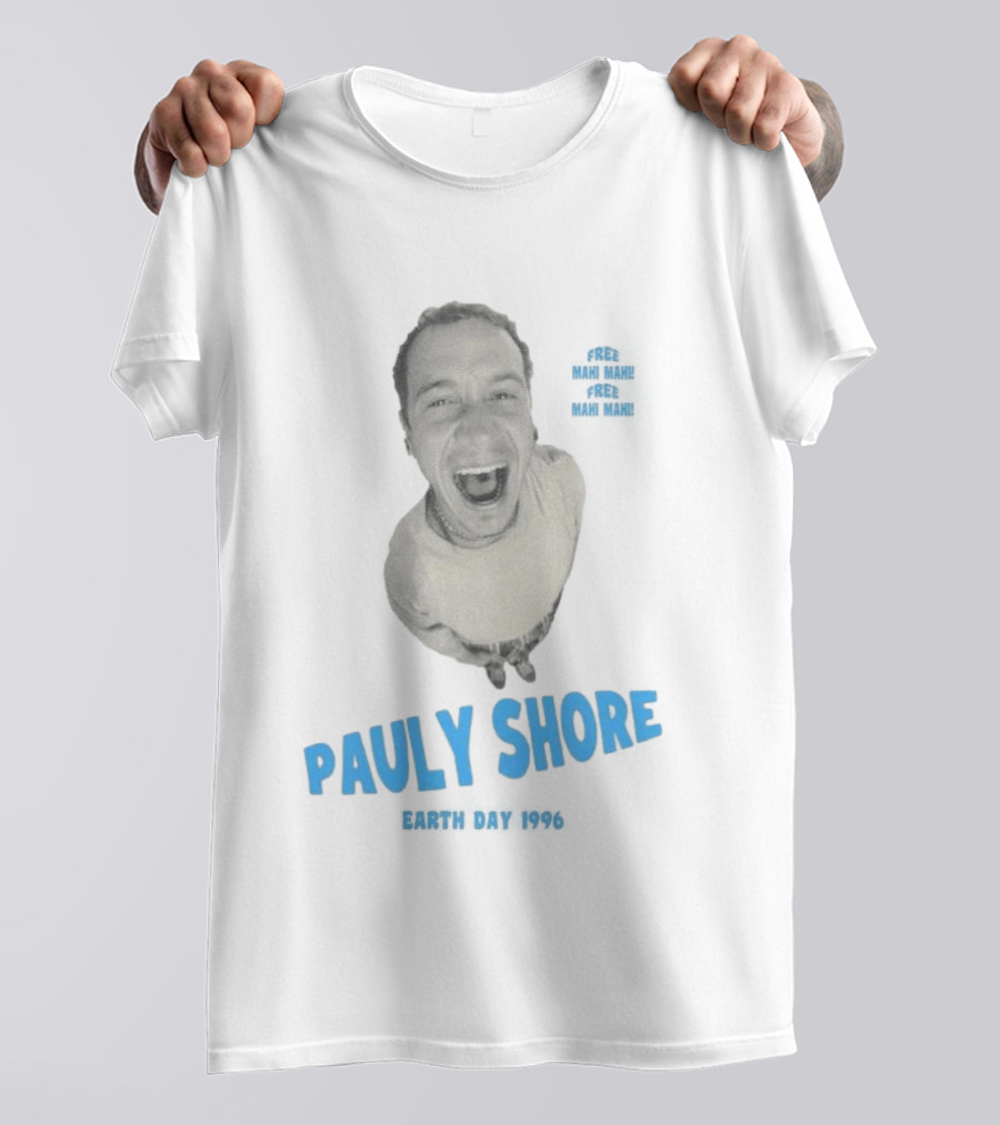 Pauly Shore Free Mahi Mahi Earth Day 1996 T-Shirt