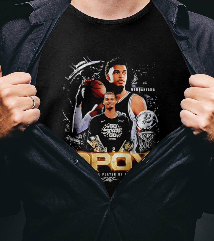 Victor Wembanyama San Antonio Spurs Defensive Player Of The Year 2026 DPOY T-Shirt