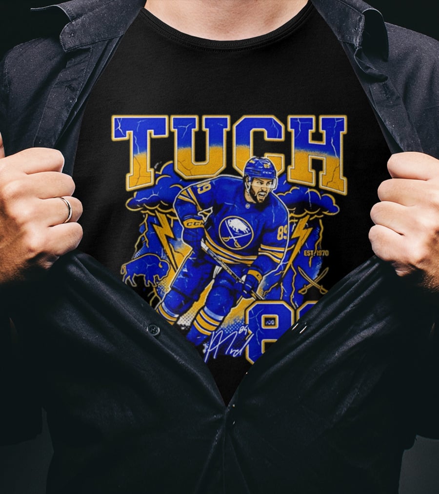 Tuch Buffalo Sabres 89 Hockey Est. 1970 T-Shirt
