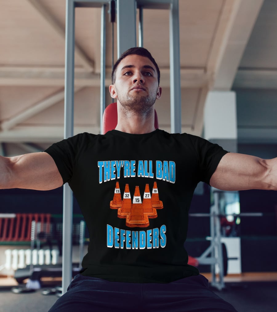 They're All Bad Defenders Minnesota Timberwolves Traffic Cones Numbers 23 32 15 27 10 T-Shirt