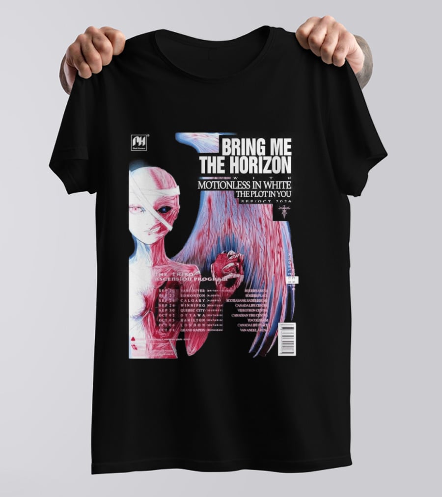 Bring Me The Horizon The Third Ascension Program Fall Tour 2026 Canada Dates T-Shirt